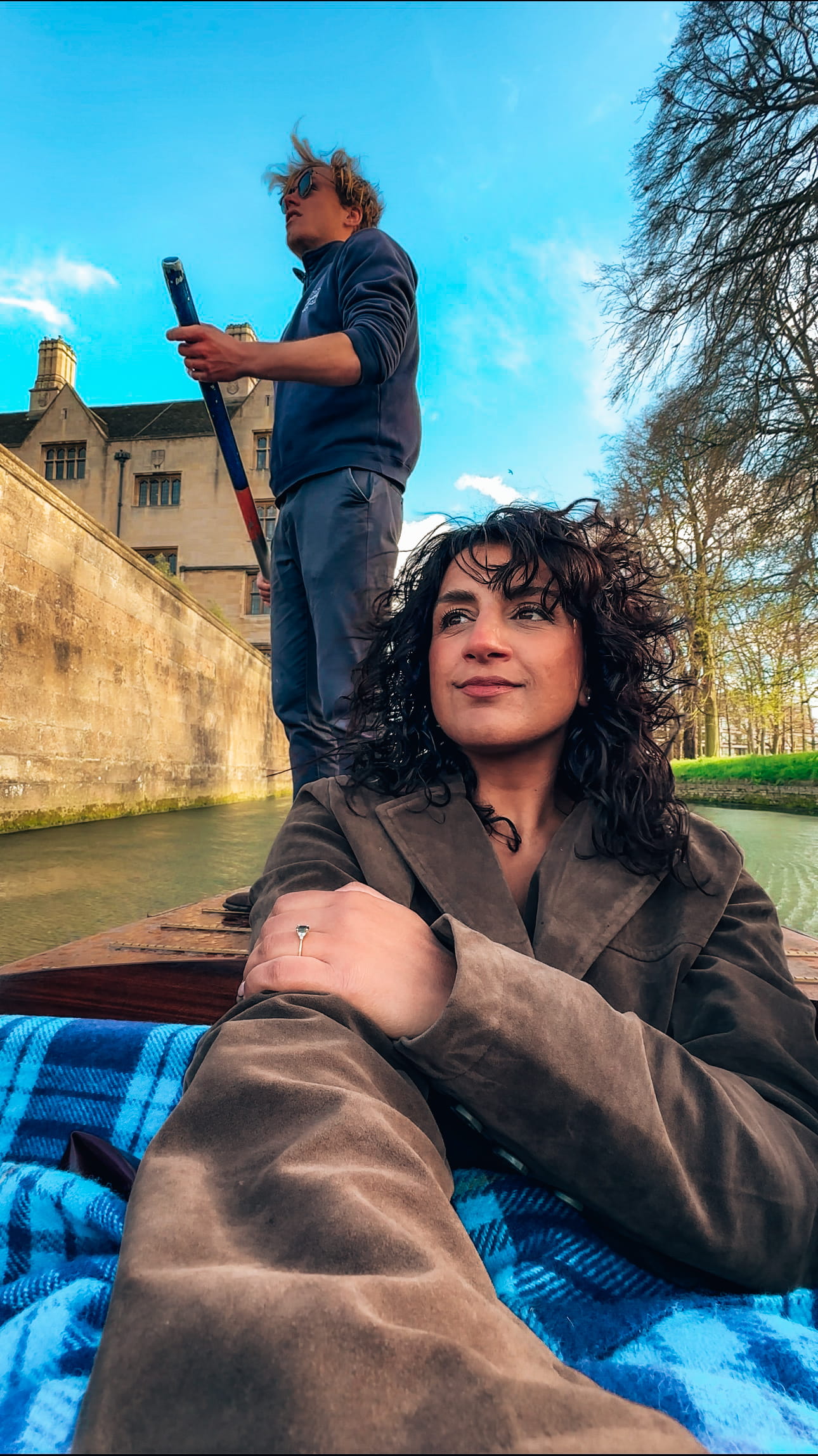 Punting in Cambridge in March. The Best Cambridge Punting Tours. Punting with Scudamore's Punting Cambridge
