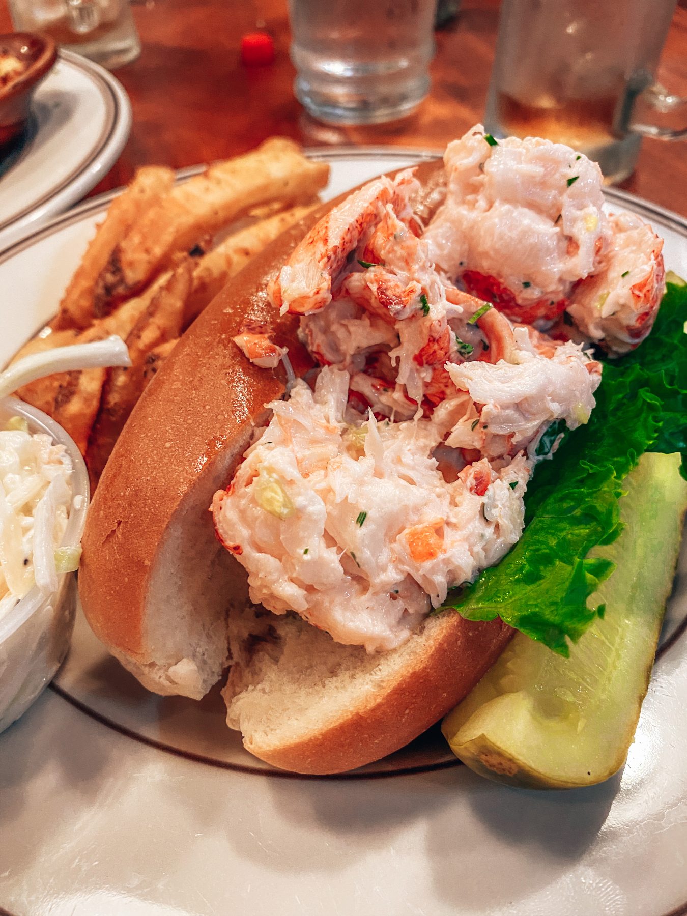 Lobster Roll at Union Oyster House Restaurant in Boston